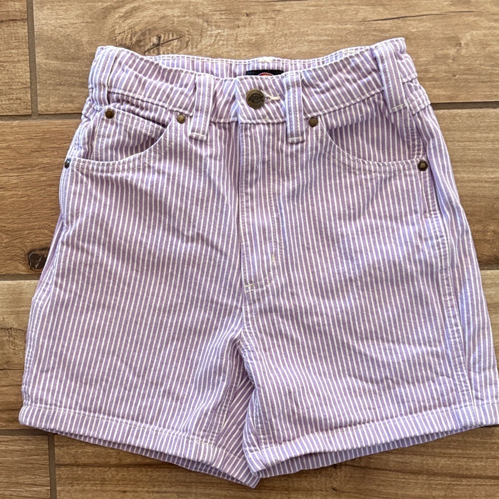 Striped Purple and White Shorts